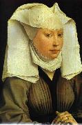 Rogier van der Weyden Portrait of Young Woman painting